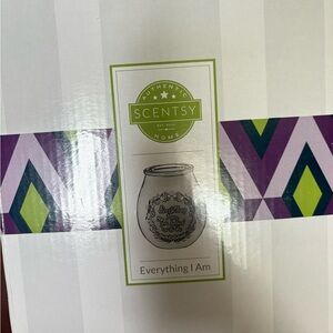 Scentsy Home Accent Jar - Purple and Green